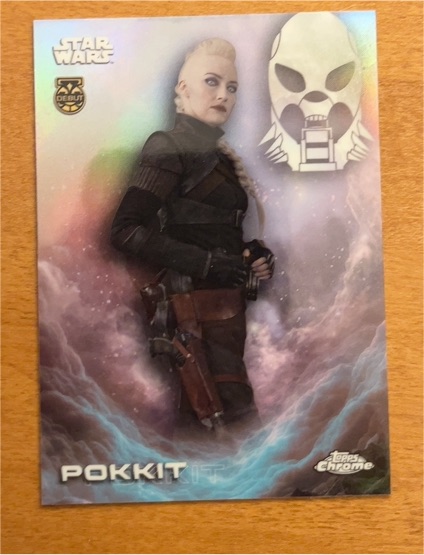 2025 Topps Chrome Star Wars #A-K Pokkit (Kelly Macdonald) — front