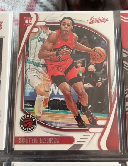 2021-22 Panini Chronicles Absolute #225 Scottie Barnes Rookie Card — front
