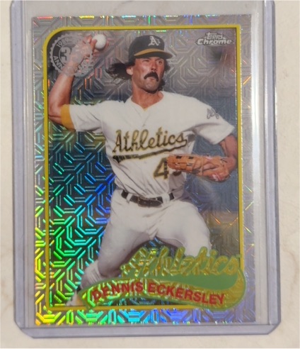 2024 Topps Series 2 1989 Topps Chrome Silver Pack Mojo #2T89C-3 Dennis Eckersley — front