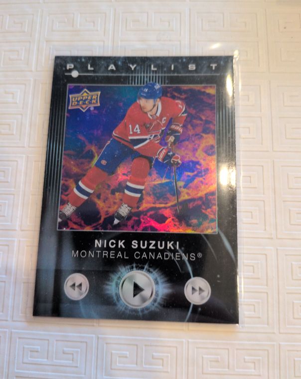 2024-25 Upper Deck Series 2 #PL-11 Nick Suzuki Playlist — front