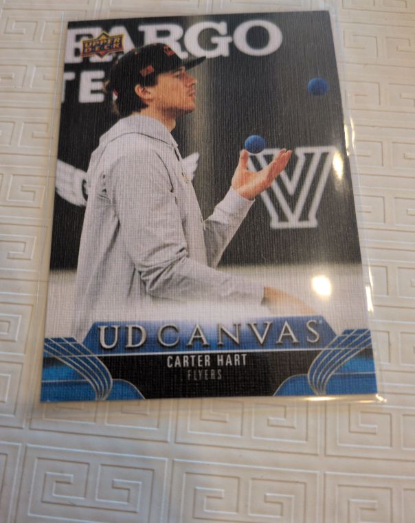 2023-24 Upper Deck Extended Canvas #C339 Carter Hart — front