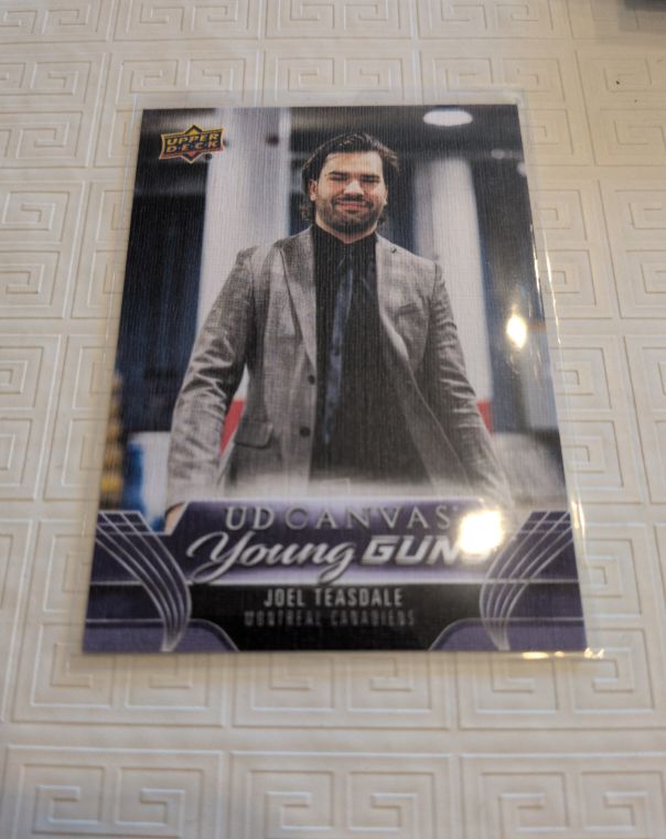 2023-24 Upper Deck Extended Series #C369 Joel Teasdale Young Guns Canvas — front