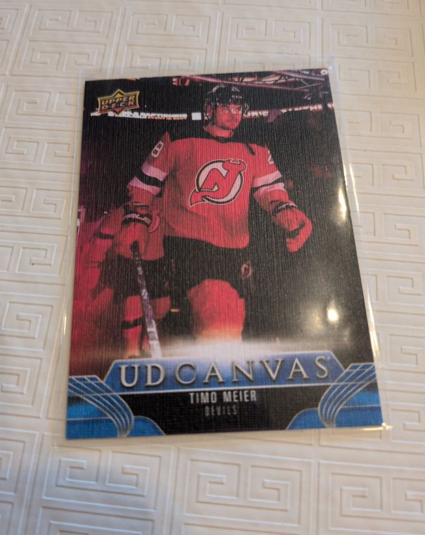 2023-24 Upper Deck UD Canvas #C285 Timo Meier — front