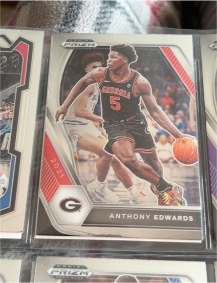 2021 Panini Prizm Draft Picks #65 Anthony Edwards — front