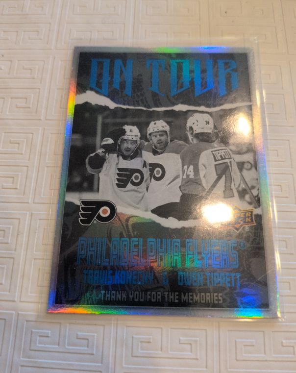 2024-25 Upper Deck Series 2 On Tour #OT-3 Travis Konecny & Owen Tippett — front