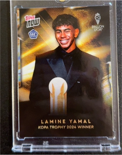 2024 Topps Now #NNO Lamine Yamal Kopa Trophy 2024 Winner — front