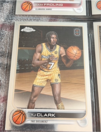 2022-23 Topps Chrome Overtime Elite #90 TJ Clark — front