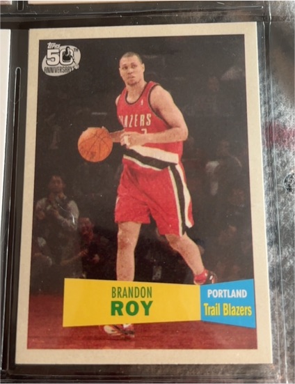 2007-08 Topps 1957-58 Variation #107 Brandon Roy Portland Trail Blazers — front