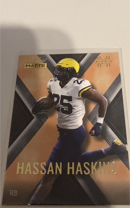2022 Wild Card Matte #MXP-19 Hassan Haskins — front