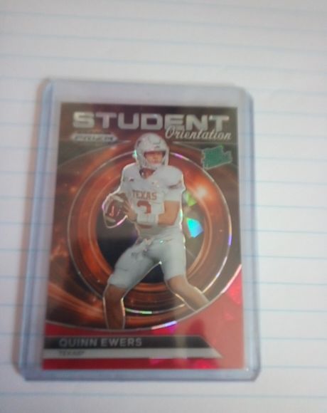 2024 Panini Prizm Draft Picks Student Orientation #SO-QE Quinn Ewers — front