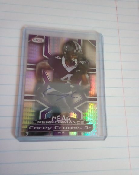 2000 SAGE Peak Performance Corey Crooms Jr — front