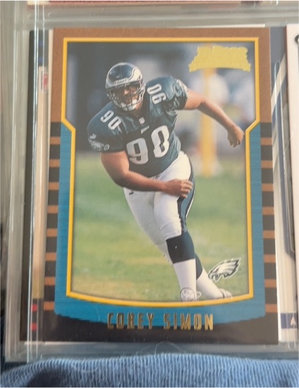 2000 Bowman #190 Corey Simon Rookie Card Philadelphia Eagles — front