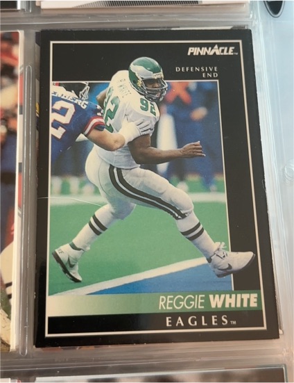 1992 Pinnacle #1 Reggie White — front