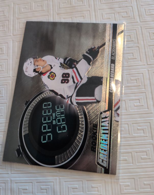 2023-24 Upper Deck Credentials Speed of the Game Rookie Connor Bedard — front
