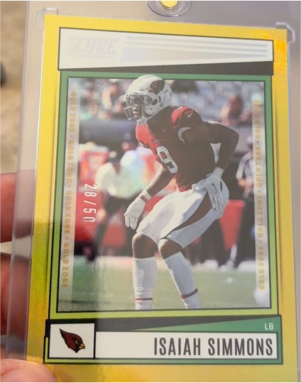 2022 Panini Score Football #150 Isaiah Simmons — front