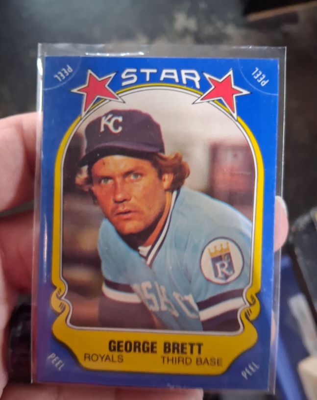 1981 Fleer Star Stickers George Brett — front