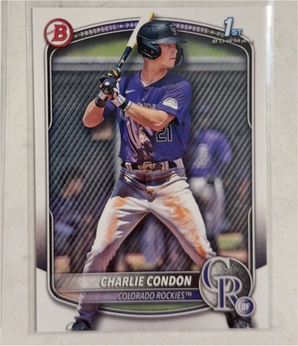 2025 Bowman #BP-75 Charlie Condon — front