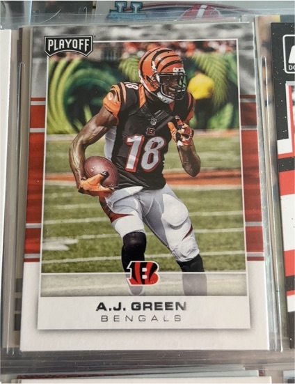 2017 Panini Playoff #18 A.J. Green — front