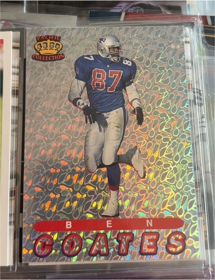 1994 Pacific Prisms #23 Ben Coates New England Patriots Silver — front