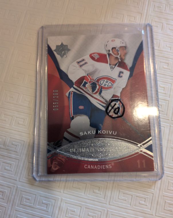 2008-09 Upper Deck Ultimate Collection #55 Saku Koivu — front