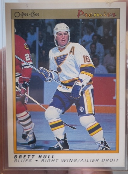 1990-91 O-Pee-Chee Premier #47 Brett Hull — front