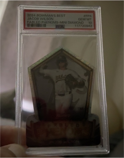 2024 Bowman's Best #FP-4 Jacob Wilson Fabled Phenoms Mini Diamond — front