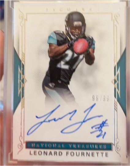 2017 Panini National Treasures #98 Leonard Fournette — front