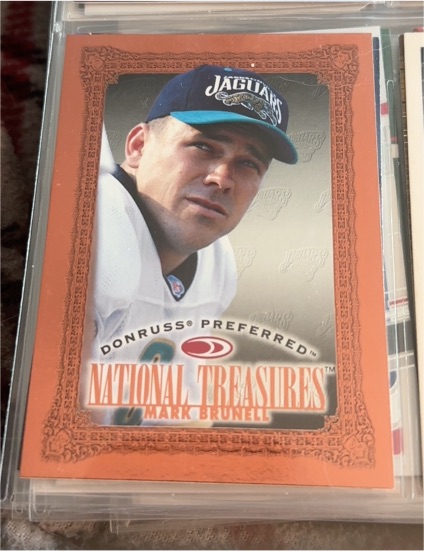 1997 Donruss Preferred National Treasures #120 Mark Brunell — front