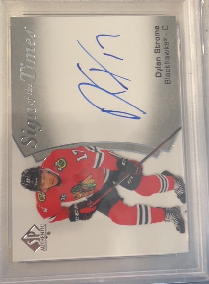 2021-22 Upper Deck SP Authentic Sign of the Times #SOTT-DS Dylan Strome — front