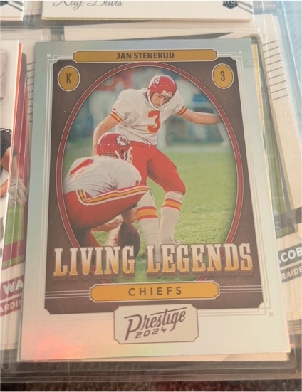 2024 Panini Prestige Living Legends #LL-JSD Jan Stenerud — front