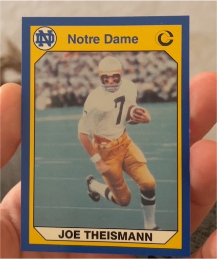 1990 Collegiate Collection #4 Joe Theismann — front