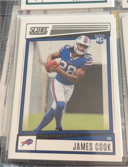 2022 Panini Score #334 James Cook Rookie — front