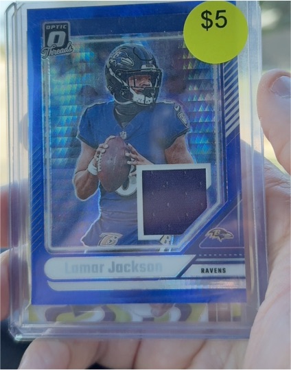 2024 Panini Donruss Optic Threads #DTB-LJ Lamar Jackson — front