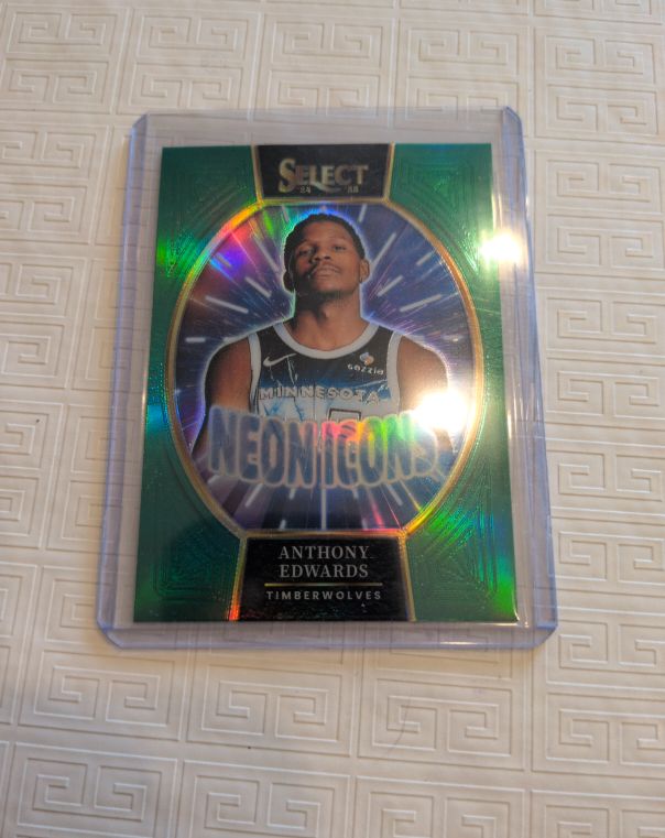 2024-25 Panini Select #19 Anthony Edwards Neon Icons — front