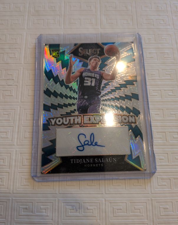 2024-25 Panini Select #YE-TYS Tidjane Salaun Youth Explosion Rookie Auto — front
