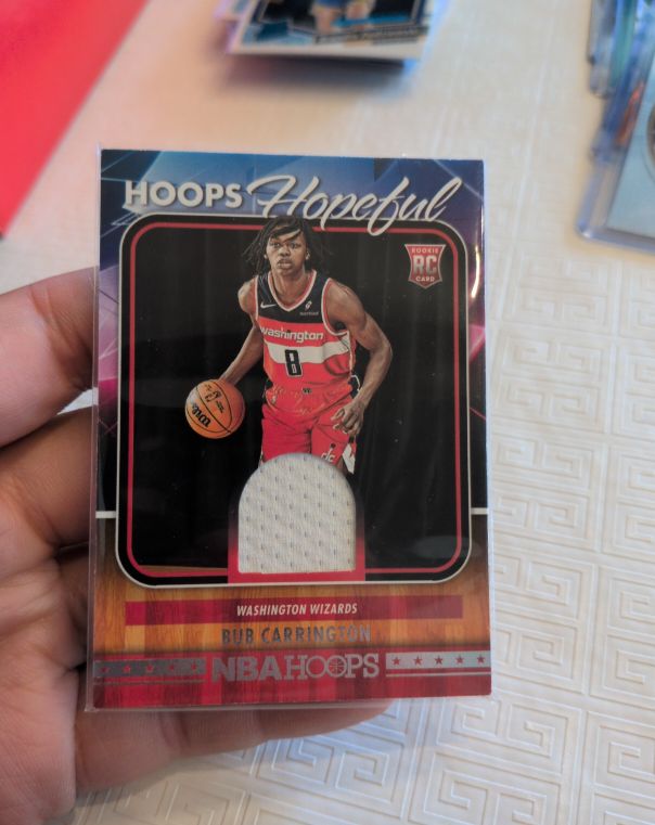 2024-25 Panini NBA Hoops Hoops Hopeful #HHM-DCB Bub Carrington — front