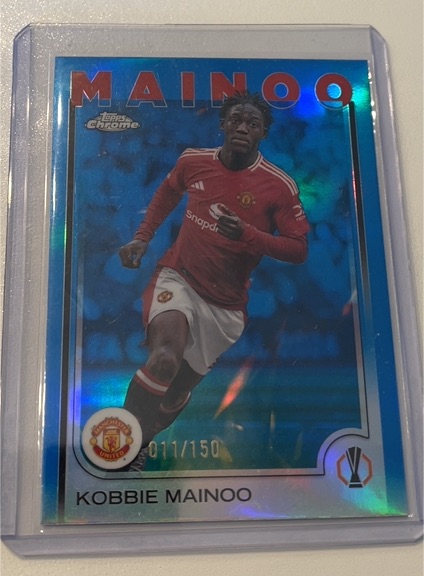 2024-25 Topps Chrome UEFA Club Competitions #29 Kobbie Mainoo — front