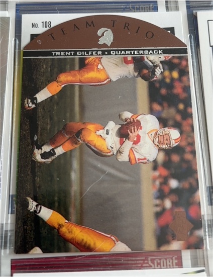 1991 Score #108 Trent Dilfer Team Trio — front