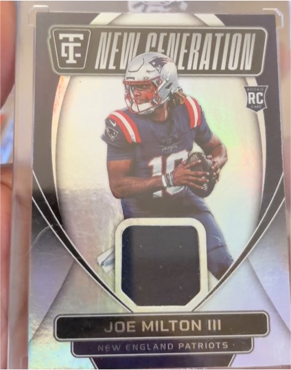 2024 Panini Totally Certified New Generation Jerseys #NGJ-JMI Joe Milton III — front