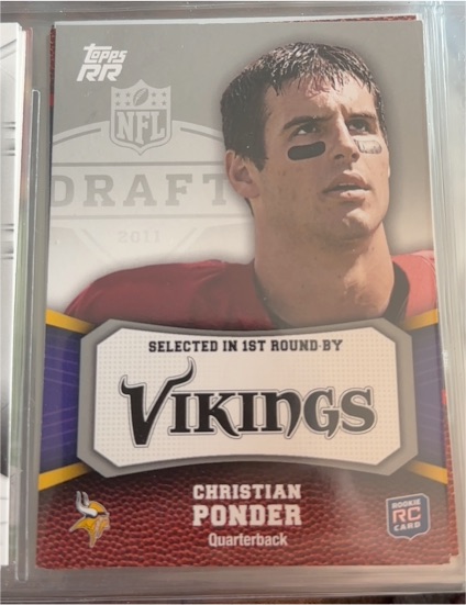 2011 Topps Rising Rookies #125 Christian Ponder — front