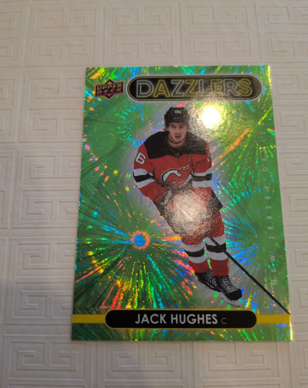 2021-22 Upper Deck Dazzlers #DZ-16 Jack Hughes — front