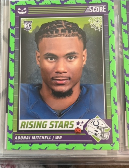 2024 Panini Score-A-Treat Rising Stars #1 Adonai Mitchell — front