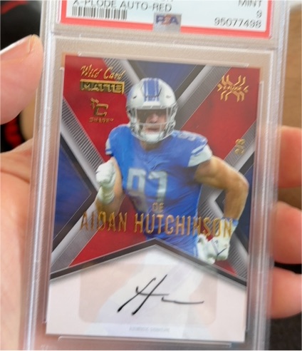 2023 Wild Card Matte X-Plode #MXP-Autograph Aidan Hutchinson — front
