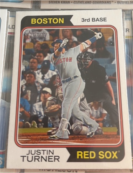 2023 Topps Heritage #237 Justin Turner — front