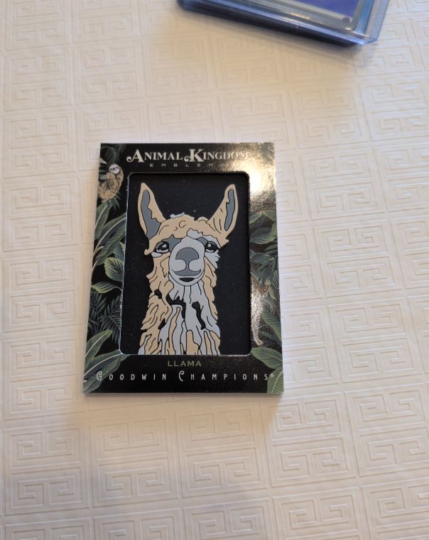 2025 Upper Deck Goodwin Champions Animal Kingdom Emblems Llama — front