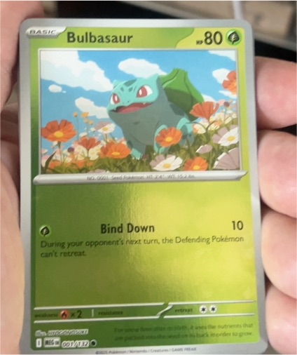 2025 Pokémon ME01: Mega Evolution #001 Bulbasaur — front