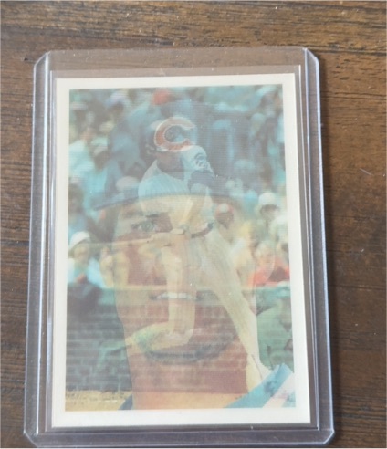 1986 Andre Dawson #110 Sportflics Tri-Photo Hologram Card — front