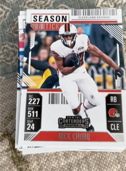 2024 Panini Contenders #23 Nick Chubb — front