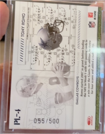 2008 Donruss Gridiron Gear #PL-4 Tony Romo — front