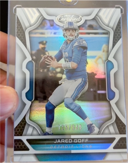 2022 Panini Certified #33 Jared Goff — front
